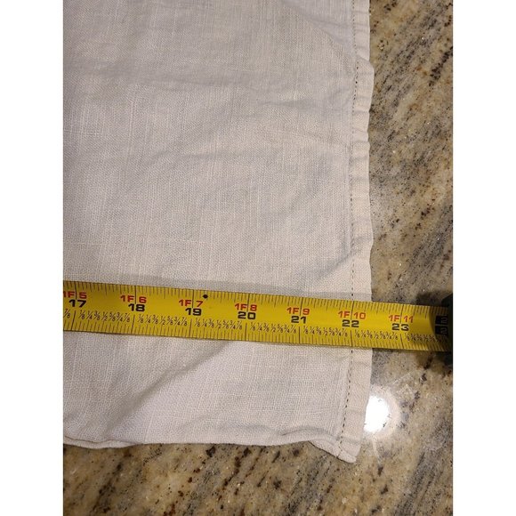 Finished Needlework Red Pink Lupines Embroidered Linen Tea Towel - Picture 8 of 10